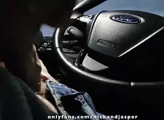 Cute Brunette Masters Deepthroat On Big Cock In Car