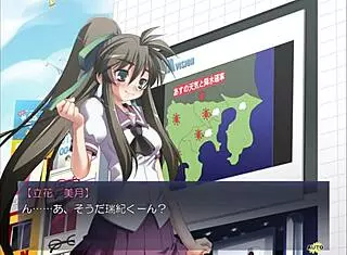 Exposing wild hentai gangbang in outdoor game