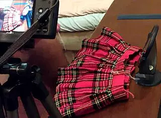 this is my first fetish video with cumshot under skirt