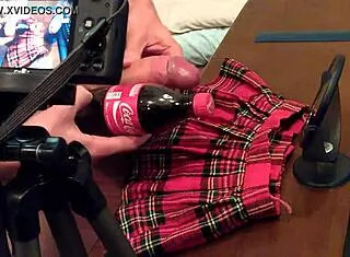 this is my first fetish video with cumshot under skirt