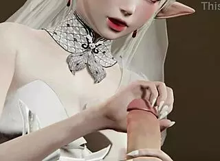 In The Burial Frieren Episode 118, The Bride Frieren Gets A Happy Kiss That Turns Into Creampie Sex With Small Tits.