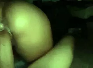 I, the teen, sat on that monster black cock, feeling it stretch my big ass.