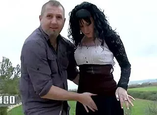 Outdoor fucking of hot spanish slut with cumshot