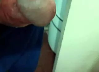 Erect penis enjoying double portion of creamy milk delightfully