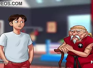 mature woman does yoga in summertimesaga e1 24