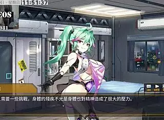 AI Aino machine girl training with big cocks part 18