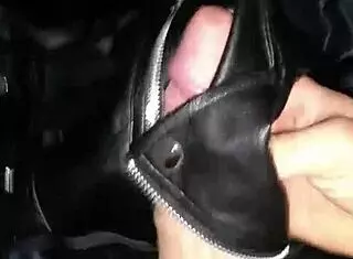 Emotional Cumshot On Step Sister's Leather Jacket.