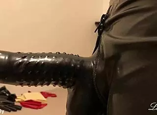 huge latex cock in a monster size
