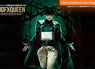 i dominate hela with footjob and tickling