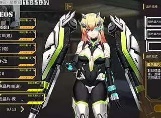 AI Aino machine girl training with big cocks part 18