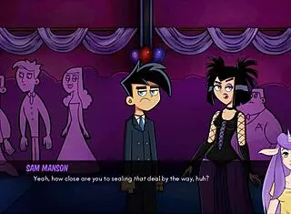 in danny phantom redux, goth cheerleader gives handjob