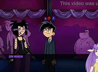 in danny phantom redux, goth cheerleader gives handjob