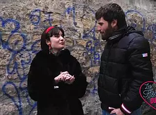 crystal brunette in lingerie at bordelaise brothel being naughty