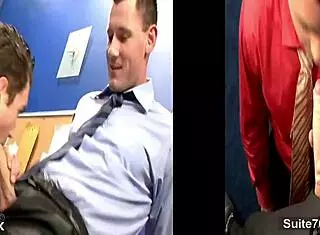 Excited Gays Bang Hard In Office, Anal Assfucking With Cum