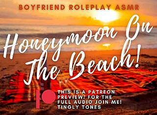 Sexe de lune de miel sur la plage avec le copain en roleplay ASMR