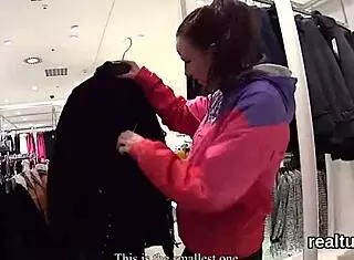 Fantastic Czech Nympho Tempted in Shopping Centre and Banged in POV