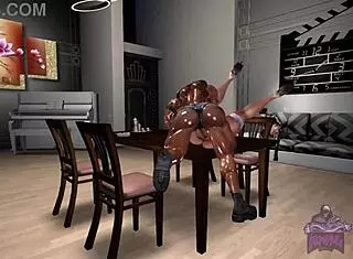 huge muscular tranny with big cock dominates slut and cuck in teaser