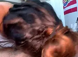 latina sucking cock for snack time