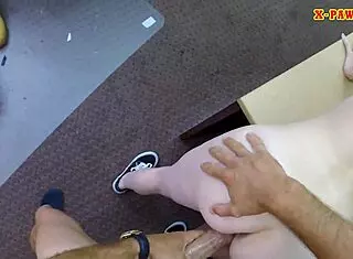 my tight babe gets pounded by nasty pawn keeper on hidden cam