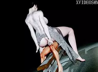 Jade buttocks beauty in hentai anime.