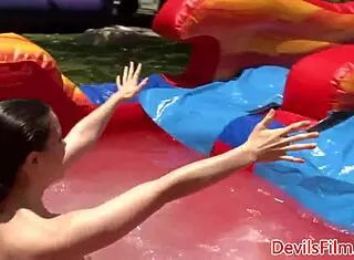 gangbang lesbos toy pussy and ass outdoors