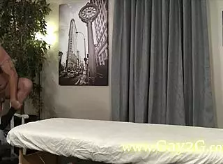 gay massage in gym with blowjob