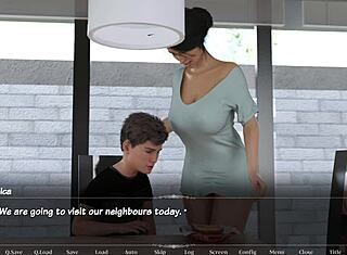 완벽한 본드 4 - 새엄마 딱딱한 젖꼭지, 야생 게임에서 주인공 돼