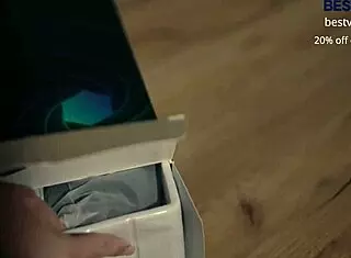 Emotional Masturbation Session With Boyfriend Using New Male Masturbator In Lingerie