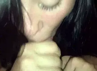 My girlfriend cheats by sucking my friend's cock in secret