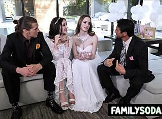 वर्जिन स्टीपडॉटर्स बिग डे से पहले स्टीपडैड्स से बंग्ड होती हैं