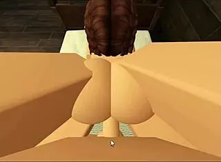Pov sex with riding, doggystyle, and blowjob in roblox