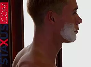 Twink Shaved By Stepbrother In Bathroom Before Anal Sex