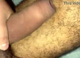 watch this hairy guy suck big black cock bareback