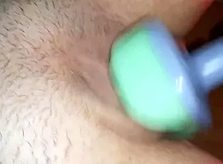 My girlfriend cums by massager - lesbian illusion girls