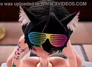Hmv Nyakumi Neko rocks with futanari big cock action