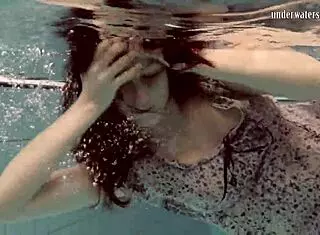 loris licicia swims naked underwater in super hot scene