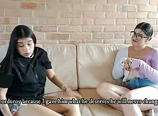 rubbing and eating my stepsister's shaved pussy