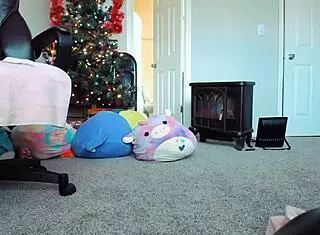 Beautiful alternative girl in bondage costume relaxing