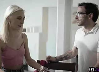 Chloe temple meets horny tutor!