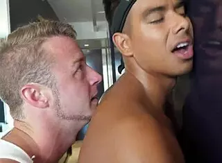 Workout Buddies Lick Sweaty Cocks
