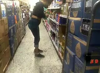 Doing SHOPPING in public outdoor area!