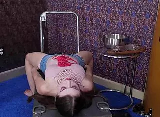 anastasia rose bound and gagging on blowjob