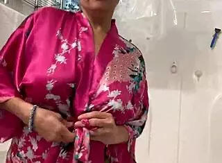 anna, show me that big reveal in your robe? mature latina dancing sexy for me