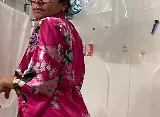 anna, show me that big reveal in your robe? mature latina dancing sexy for me