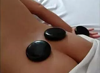 Relaxing massage for elderly woman
