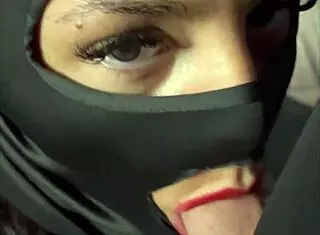 latina teen deepthroats huge cock