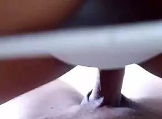 Blonde Slut Sits On Monster Cock For Creampie