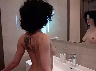 Stacy Bloom teases and fucks pussy vibrator, achieving female orgasm.