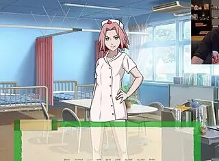 hinata ridden in threesome creampie bondage