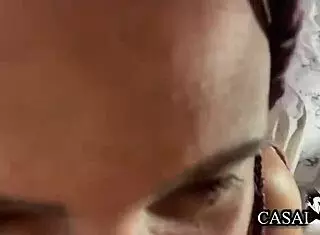 i'm a safada ordering him to fuck my pussy doggy style, getting assfucked and cum